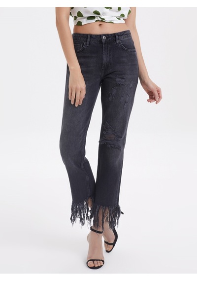 Kadın Regular Jean Wilma Lf2016470 Black Pop Wash