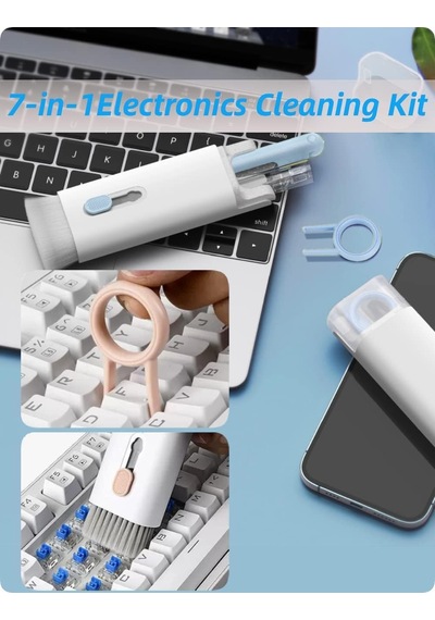 7'si 1 Arada Elektronik Temizleme Kiti, Klavye Ve Kulaklık Temizlik Aparatı