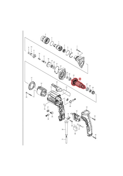 Makita FS4000 Endüvi Rotor Kollektör Ürün Kodu 515759-1