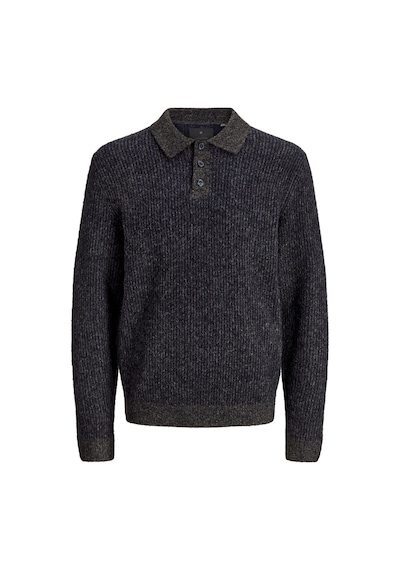 Jack & Jones Erkek Regular Fit Polo Yaka Triko Üst - Simon - 12310943 Medium Grey Melange Jack & Jones Erkek Regular Fit Polo Yaka Triko Üst - Simon - 12310943 Medium Grey Melange