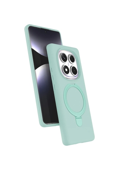 Xiaomi Redmi Note 14 Pro 4g Regal Magsafe Standlı Kapak - Su Yeşili 0.2M-Çok Renkli