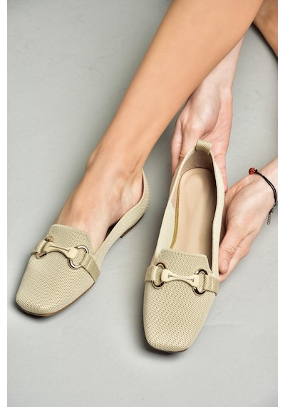 Fox Shoess820234704 Ten Kumaş Kadın Babet Ten Rengi Fox Shoess820234704 Ten Kumaş Kadın Babet Ten Rengi