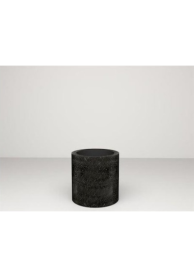 Nuano Consept Silindir Serisi Yuvarlak Saksı Siyah 30x30