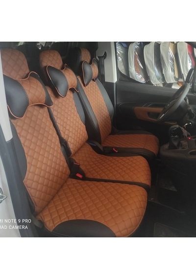 Opel Combo Panelvan Araca Özel Deri Oto Koltuk Kılıfı