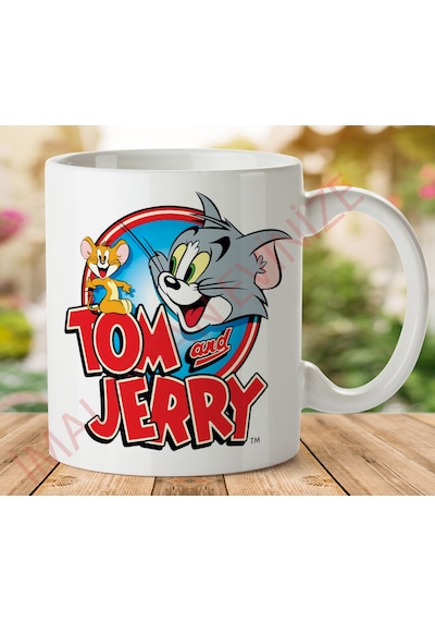 Tom Ve Jerry Kedi Fare Seramik Kupa Bardak