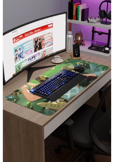 Xilonen Genshin Impact Anime Gacha V4 - 90x40 Xxl Gaming Mouse Pad Fare Altlığı