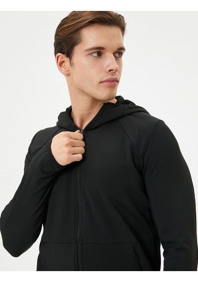 Koton Spor Sweat Kapşonlu Fermuarlı Cep Detaylı Siyah 4wam70048nk Siyah Koton Spor Sweat Kapşonlu Fermuarlı Cep Detaylı Siyah 4wam70048nk Siyah