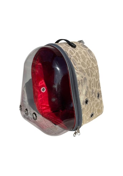 Snake Şeffaf Astronot Kedi Köpek Taşıma Çantası 42x22x33 Cm Sarı