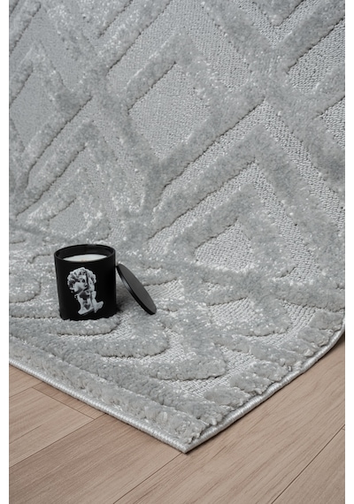 Mariesse Home Elit Bukleli Yumuşak Peluş Post Shaggy Çocuk Odası Oturma Odası Salon Mutfak Halısı Gri