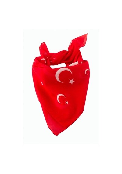 Ay Yıldız Desenli Bandana 50 50 Diğer