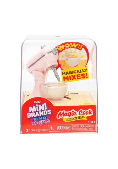 Mini Brands Magic Cook Kitchen Mikser Mini Mutfak Seti Çalışan Minyatür Oyuncak 3+