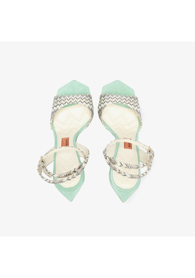 Mıssonı Missoni Kadın Yeşil Sandalet