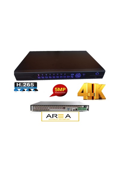 32 Kanal 5Mp H265 Destekli 4K Ahd Hibrit 1440N 1080P Kayıt Cihazı