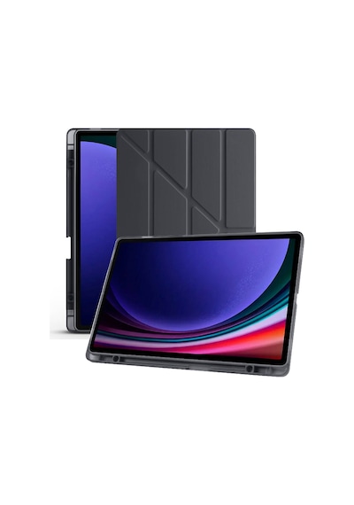 Samsung Galaxy Tab S10 Fe Plus Sm-x620 13.1 İnç Uyumlu Katlanabilir Kalemlikli Standlı Akıllı Kılıf Kapaklı Kılıf