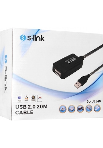 S-lınk Sl-ue140, Güçlendirilmiş Usb Uzatma Kablosu 20 Metre