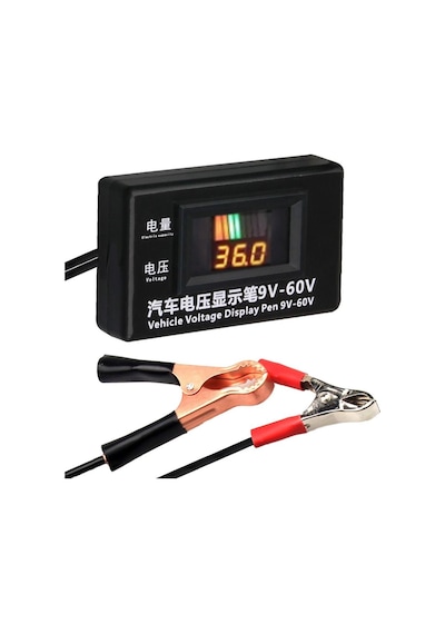 9-60v Otomotiv Lcd Dijital Devre Test Cihazı Gerilim Ölçer.