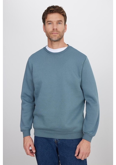 Tudors Unisex Relax Fit Rahat Kesim Pamuklu 3 İplik İçi Polarlı Gri Bisiklet Yaka Sweatshirt-37021 Gri Tudors Unisex Relax Fit Rahat Kesim Pamuklu 3 İplik İçi Polarlı Gri Bisiklet Yaka Sweatshirt-37021 Gri