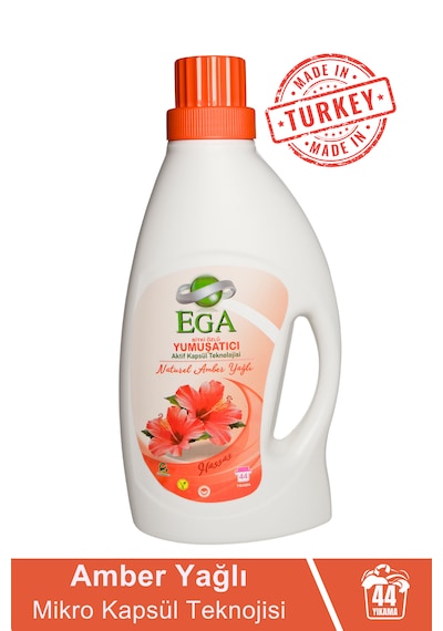Ega Kimya Aktif Kapsül Teknolojili Amber Çamaşır Yumuşatıcısı 4 x 1040 ML