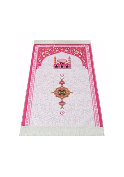 Çocuk Seccadesi Kudüs Pembe 82 45 Cm 110 Gr- Tesbih Hediyeli Çok Renkli