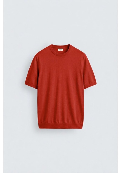 Antioch Comfort Slim Triko T-shirt Kırmızı