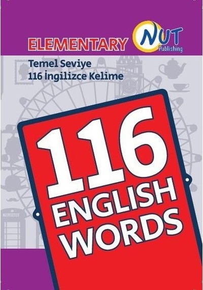 Elemantary 116 English Words Kartları-Temel Seviye 116 İngilizce Kelime- Nut Publishing