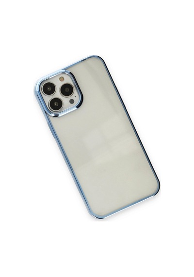 Apple iPhone Uyumlu 14 Pro Max Kılıf Element Silikon - Sky Blue -