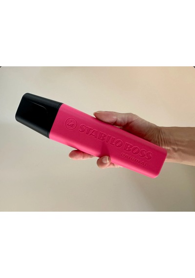 3d Baskı Kapaklı Kalem Kutusu Kalem, Fosforlu Kalem Ve Marker Organizer Masaüstü Kırtasiye Düzenleyici Koyu Pembe