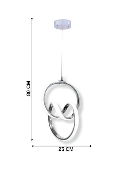 Venüs Modern Beyaz Led Avize Yatak Odası - Hol - Salon Beyaz