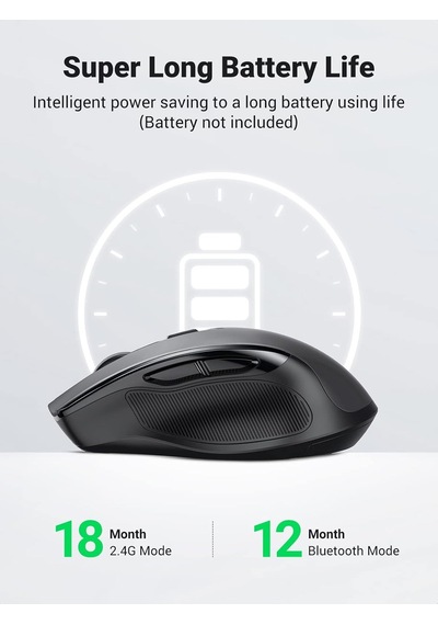 Dual Mode 2.4ghz Kablosuz Ve Bluetooth 4000dpı Sessiz Optik Mouse