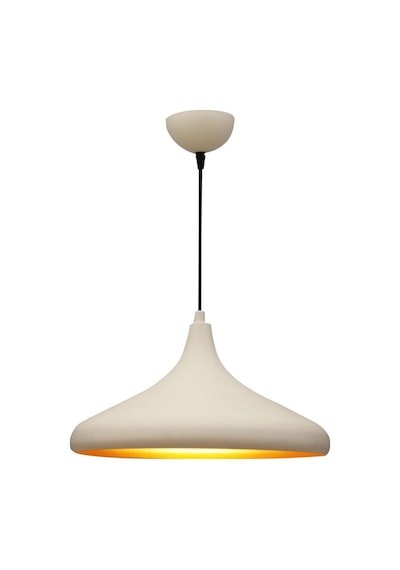 Mylights Beyaz  Içi Altin Metal Sarkit Avize 35Cm Mutfak Avize Salon Avize