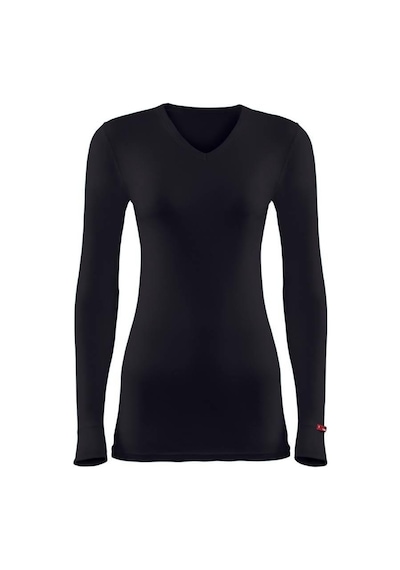 Blackspade 1257 Unisex Siyah V Yaka Uzun Kol Thermal