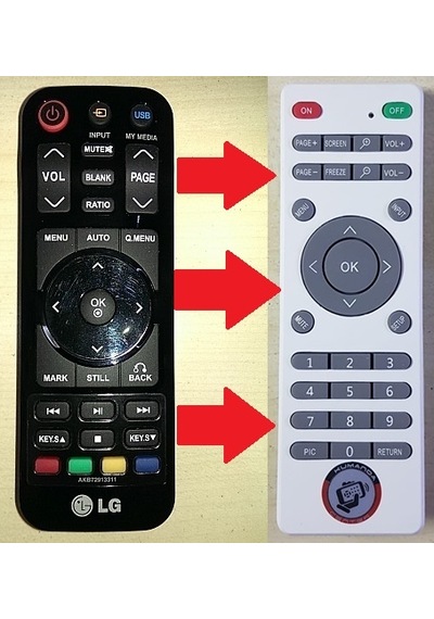 LG Uyumlu Hw300-Hw301-Bx327 Projeksiyon Kumandası