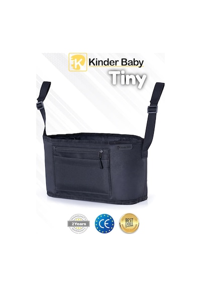 Kinder Baby Tiny Bebek Bakım Çantası Taşınabilir Organizer Siyah Siyah