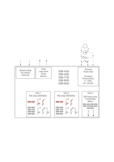 Emko Esm-7730 Pıd Universal Proses Kontrol Cihazı. 100. 240 Vac