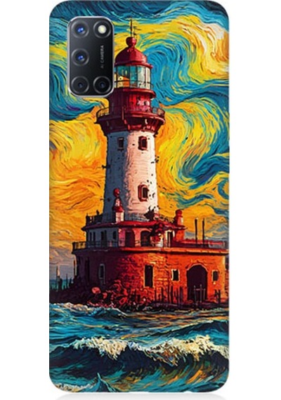 Oppo A72 Uyumlu Renkli Fener Desenli Silikon Kılıf