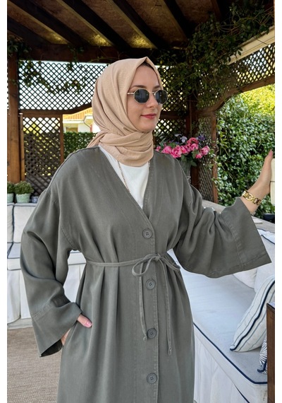 Rabia Şamlı Nazenin Kot Tencel Kap Çağla Normal