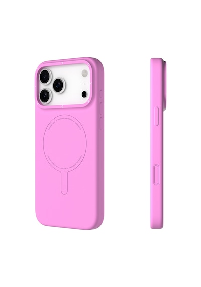 Apple Uyumlu iPhone 17 Pro Max  Kılıf M-safe Şarj Özellikli Youngkit Morandi Serisi Kapak Pembe Pembe