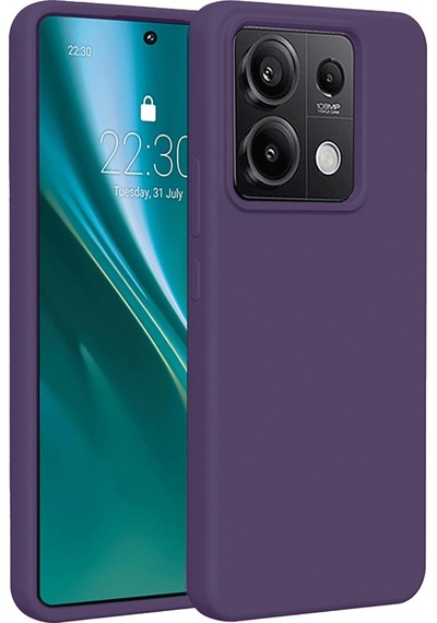 Xiaomi Redmi Note 13 Pro 4g Kılıf First Silikon - Mor