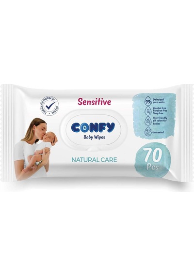 Confy Premium Sensitive Islak Mendil 70 Adet