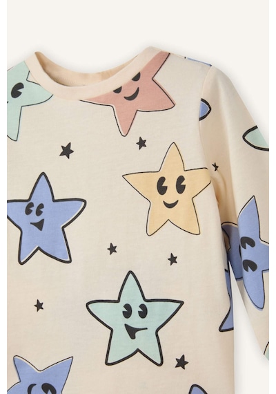 Defacto %100 Pamuklu Desenli 2'li Pijama Takımı Erkek Bebek G8845A526SP