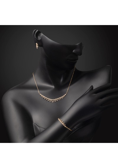 Damla Model 14 Ayar Altın Üçlü Set