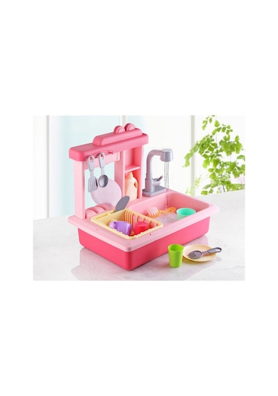 Pilli Interaktif Lavabo Seti  Pembe