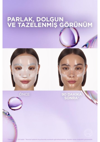 Revitalift Glassy Skin Cam Cilt Görünümü Etkili Şeffaflaşan Işıltı & Nem Veren Hidrojel Yüz Maskesi 3600524259686-11179