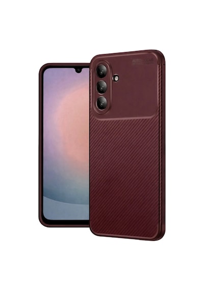 Samsung Galaxy Uyumlu A36 Kılıf Auto Focus Karbon Kapak - Bordo İtdark55928