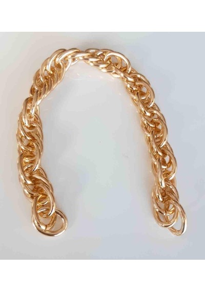 Angel Çanta Aksesuar 35 Cm Çift Halka Döngülü Zincir Light Gold Renk