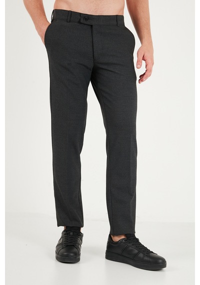 Buratti Normal Bel Regular Fit Düz Paça Pantolon Erkek Pantolon 6843702 Füme