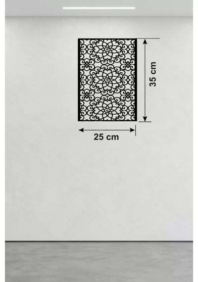 Selçuklu Yıldızı Temalı Ahşap Duvar Tablosu - 25x35 Cm Lazer Kesim Dekoratif Pano Renkli