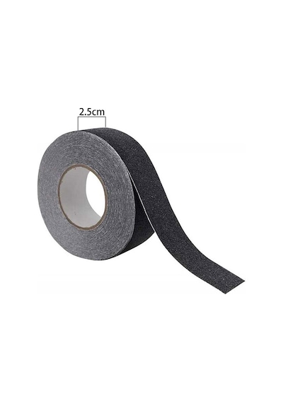 Bondit Merdiven Zemin Kaydırmaz Bant Siyah 25 Mm x 10 Mt