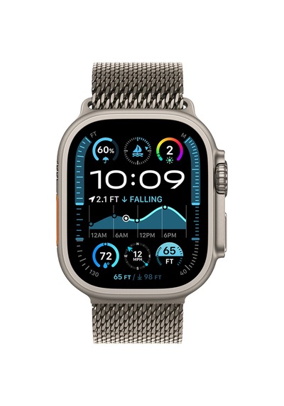 Apple Uyumlu Watch Ultra 49mm Zore Krd-100 Titanyum Hasır Kordon