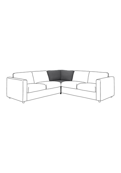 Ikea Gri Lüks Kanepe - Köşe Kanepe Ünitesi Kılıfı